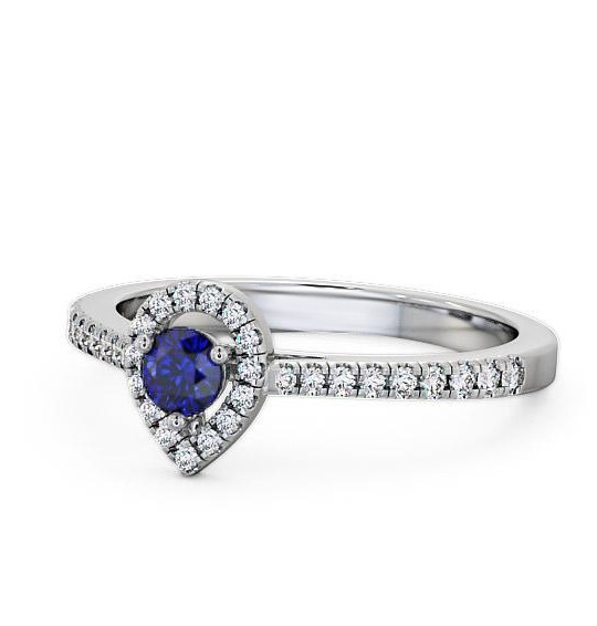 Ruelle Halo Ring Gemstone and Diamond 0.37ct GEM17_WG_BS_THUMB2 