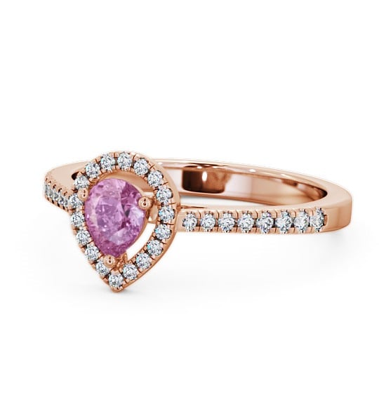  Halo Pink Sapphire and Diamond 0.57ct Ring 9K Rose Gold - Orla GEM19_RG_PS_THUMB2 