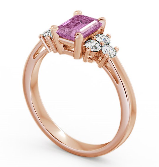 Pink Sapphire and Diamond 1.51ct Ring 18K Rose Gold - Ambra GEM1_RG_PS_THUMB1