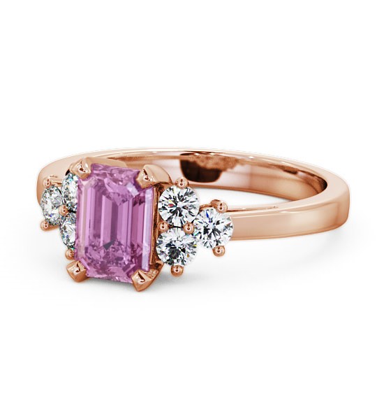  Pink Sapphire and Diamond 1.51ct Ring 9K Rose Gold - Ambra GEM1_RG_PS_THUMB2 