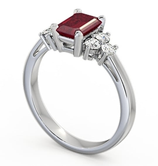 Ruby and Diamond 1.51ct Ring Platinum - Ambra GEM1_WG_RU_THUMB1