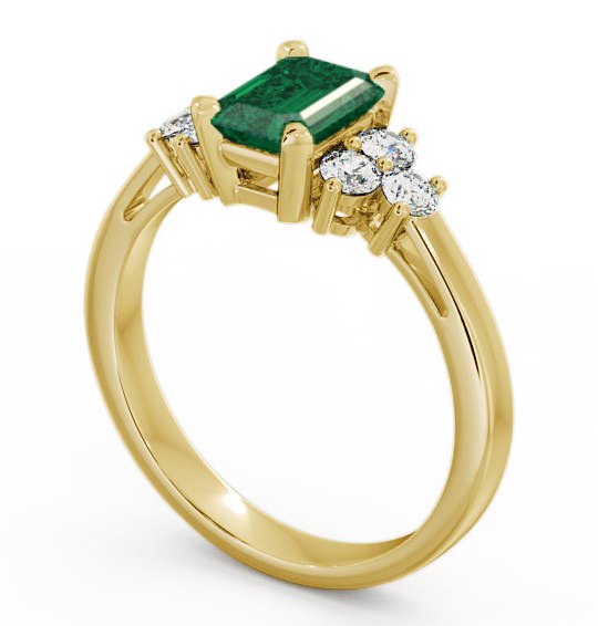 Emerald and Diamond 1.26ct Ring 18K Yellow Gold GEM1_YG_EM_THUMB1