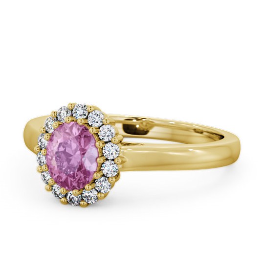  Halo Pink Sapphire and Diamond 0.81ct Ring 9K Yellow Gold - Evita GEM21_YG_PS_THUMB2 