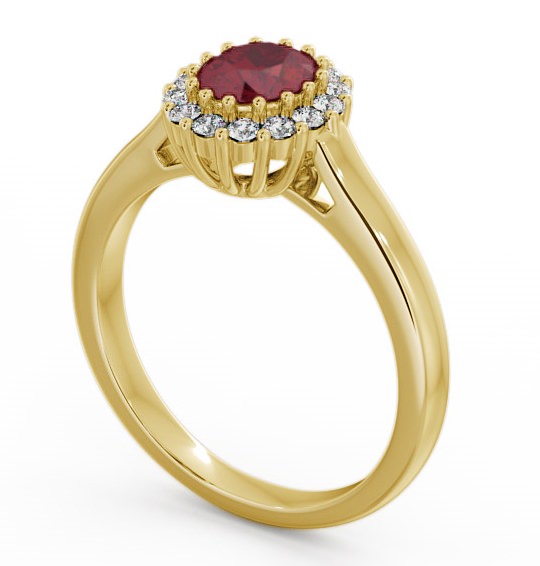 Halo Ruby and Diamond 0.81ct Ring 9K Yellow Gold GEM21_YG_RU_THUMB1