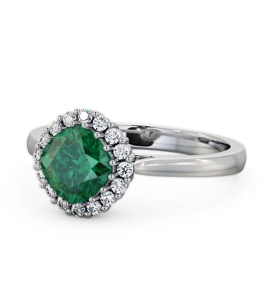 Halo Emerald and Diamond 1.16ct Ring Palladium GEM23_WG_EM_THUMB2 