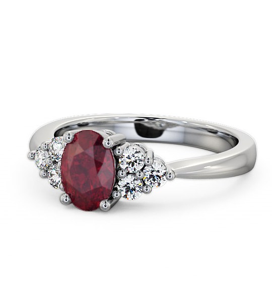  Multi Stone Ruby and Diamond 1.24ct Ring Platinum - Freya GEM25_WG_RU_THUMB2 