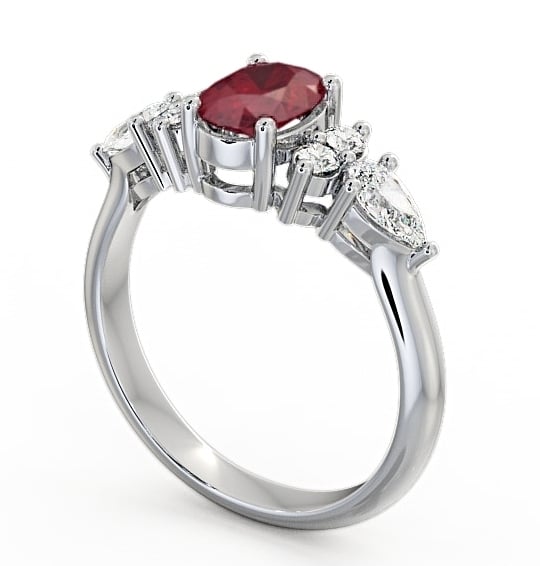 Ruby and Diamond 1.42ct Ring 18K White Gold GEM2_WG_RU_THUMB1