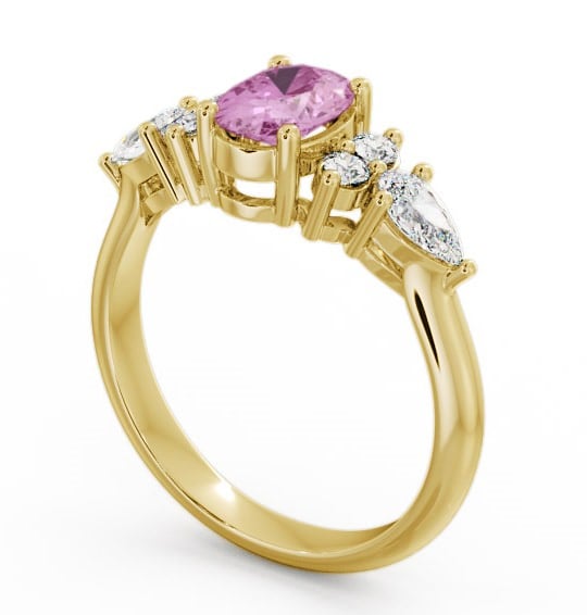 Pink Sapphire and Diamond 1.42ct Ring 18K Yellow Gold GEM2_YG_PS_THUMB1