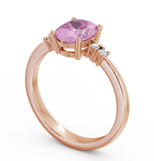 Pink Sapphire and Diamond 1.61ct Ring 9K Rose Gold GEM3_RG_PS_THUMB1