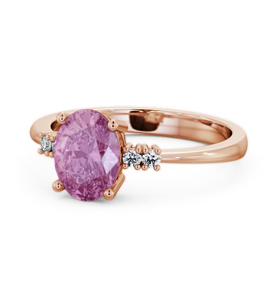  Pink Sapphire and Diamond 1.61ct Ring 9K Rose Gold - Talida GEM3_RG_PS_THUMB2 