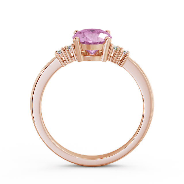 Pink Sapphire and Diamond 1.61ct Ring 18K Rose Gold - Talida GEM3_RG_PS_UP