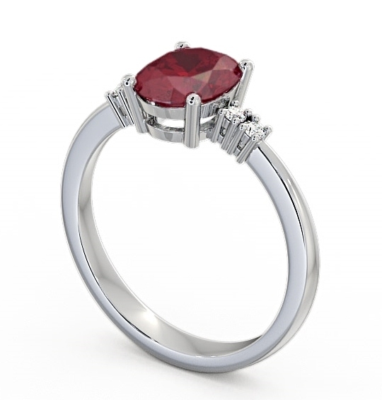 Ruby and Diamond 1.61ct Ring 9K White Gold GEM3_WG_RU_THUMB1