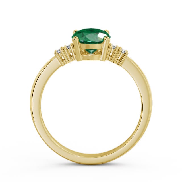 Emerald and Diamond 1.32ct Ring 18K Yellow Gold - Talida GEM3_YG_EM_UP