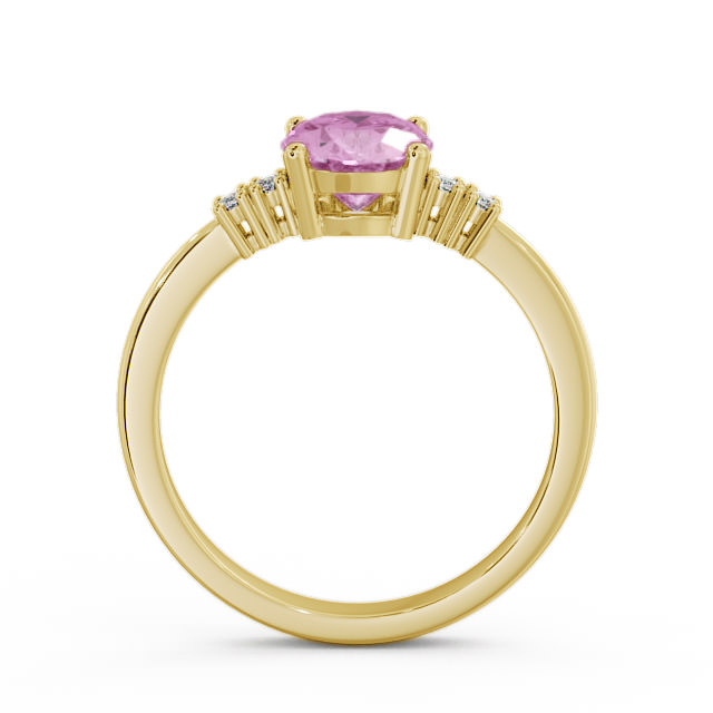 Pink Sapphire and Diamond 1.61ct Ring 18K Yellow Gold - Talida GEM3_YG_PS_UP