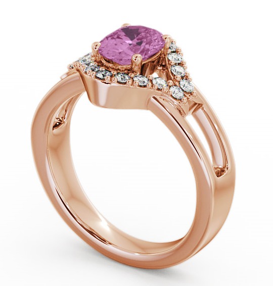 Pink Sapphire and Diamond 1.18ct Ring 18K Rose Gold - Viola GEM4_RG_PS_THUMB1
