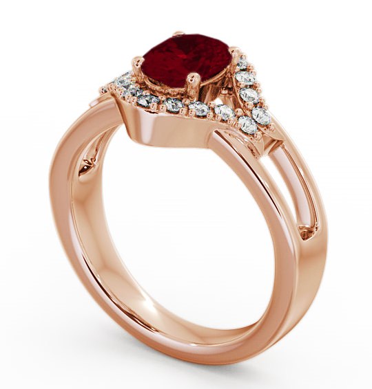  Ruby and Diamond 1.18ct Ring 9K Rose Gold - Viola GEM4_RG_RU_THUMB1 