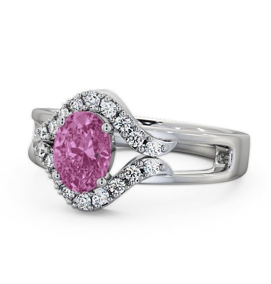  Pink Sapphire and Diamond 1.18ct Ring 9K White Gold - Viola GEM4_WG_PS_THUMB2 