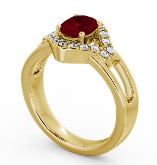  Ruby and Diamond 1.18ct Ring 9K Yellow Gold - Viola GEM4_YG_RU_THUMB1 