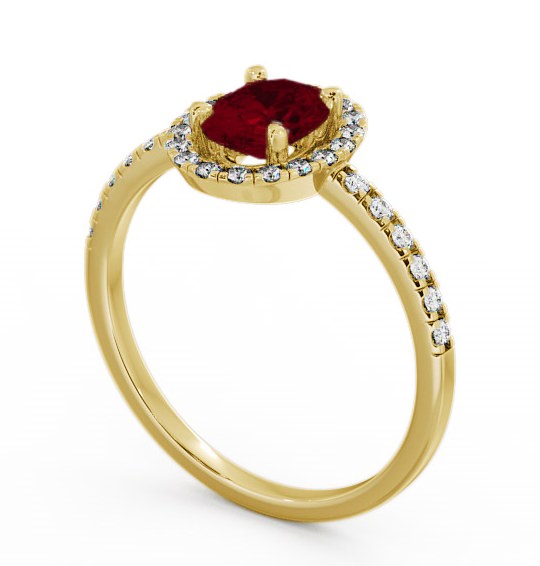 Halo Ruby and Diamond 1.18ct Ring 18K Yellow Gold GEM5_YG_RU_THUMB1