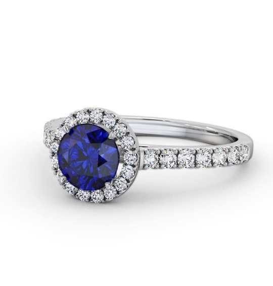 Dianna Halo Ring Gemstone and Diamond 1.50ct GEM67_WG_BS_THUMB2 