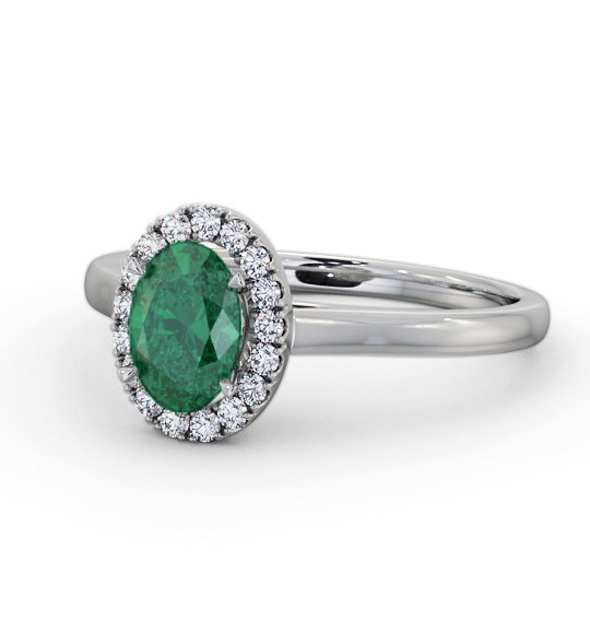  Halo Emerald and Diamond 0.95ct Ring 18K White Gold - Kailey GEM73_WG_EM_THUMB2 