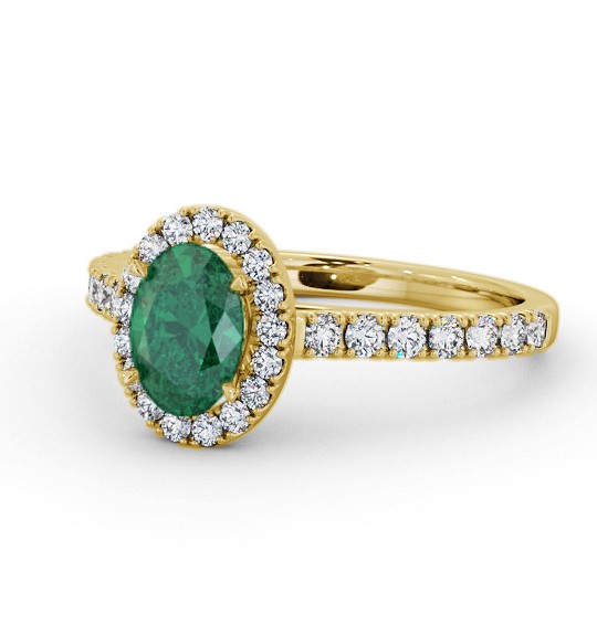 Halo Emerald and Diamond 1.25ct Ring 18K Yellow Gold GEM74_YG_EM_THUMB2 