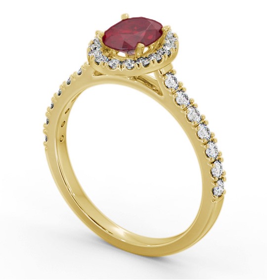 Halo Ruby and Diamond 1.50ct Ring 18K Yellow Gold GEM74_YG_RU_THUMB1