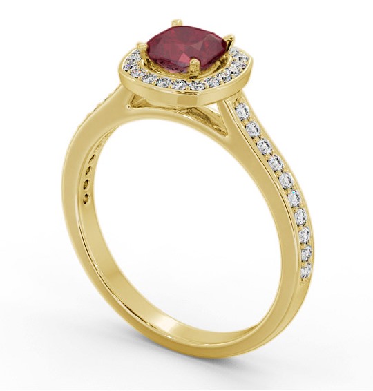 Halo Ruby and Diamond 1.05ct Ring 18K Yellow Gold GEM78_YG_RU_THUMB1