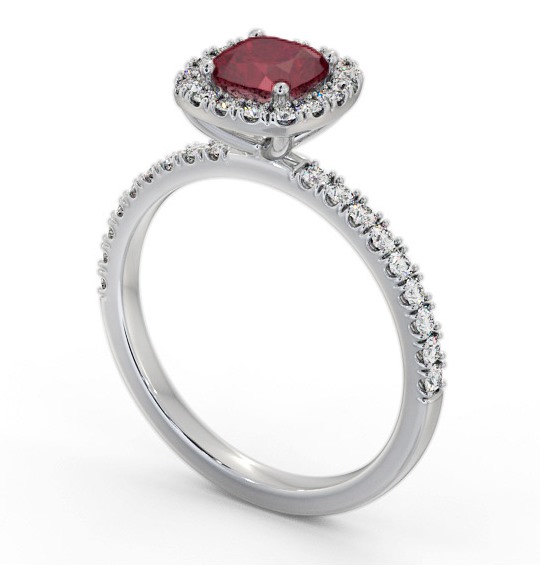 Halo Ruby and Diamond 1.45ct Ring Palladium GEM79_WG_RU_THUMB1 