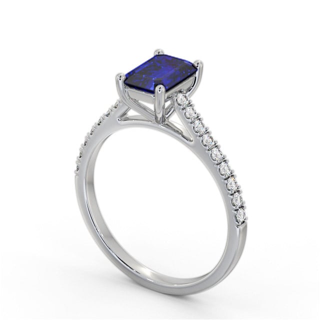 Diamond ring with tanzanite side stones hotsell