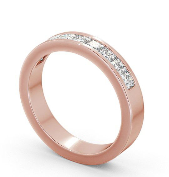  Half Eternity Princess Diamond Ring 18K Rose Gold - Kear HE10_RG_THUMB1 