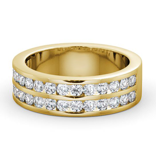 Chelford Half Eternity Ring Round Diamond Double Row Channel Setting HE11_YG_THUMB2 