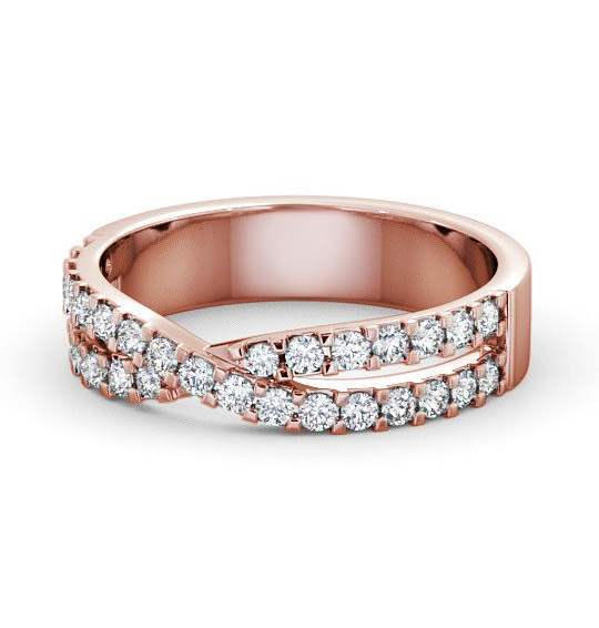 Berrier Half Eternity Ring Round Diamond 0.35ct Crossover HE13_RG_THUMB2 