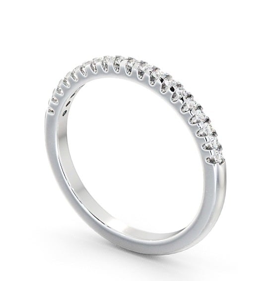 Half Eternity Round Diamond Classic Style Ring 18K White Gold HE14_WG_THUMB1
