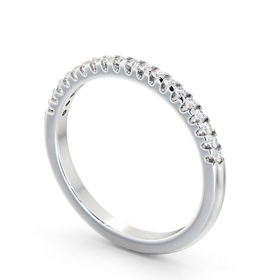 Half Eternity Round Diamond Classic Style Ring 9K White Gold HE14_WG_THUMB1 