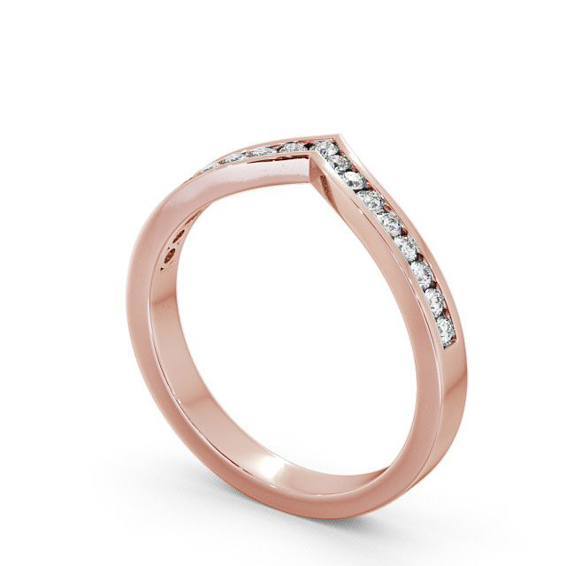 Half Eternity Round Diamond Ring 18K Rose Gold - Pilsley | Angelic Diamonds