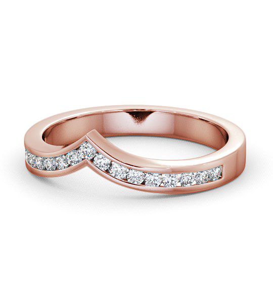  Half Eternity Round Diamond Ring 9K Rose Gold - Pilsley HE15_RG_THUMB2 