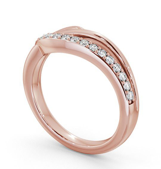 Half Eternity Round Diamond 0.14ct Ring 18K Rose Gold - Appleby HE17_RG_THUMB1