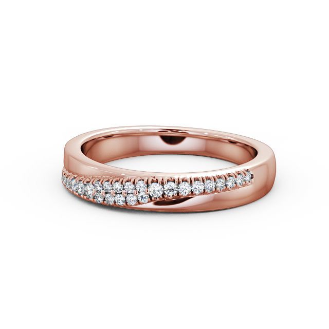 Half Eternity 0.13ct Round Diamond Ring 9K Rose Gold - Dijon HE27_RG_FLAT