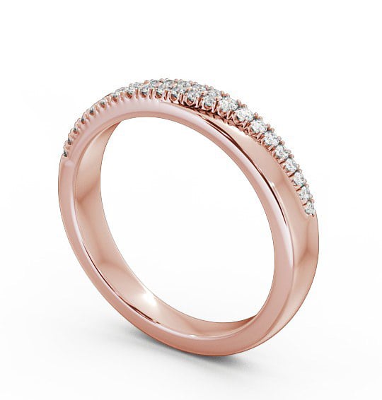 Half Eternity 0.13ct Round Diamond Ring 9K Rose Gold HE27_RG_THUMB1