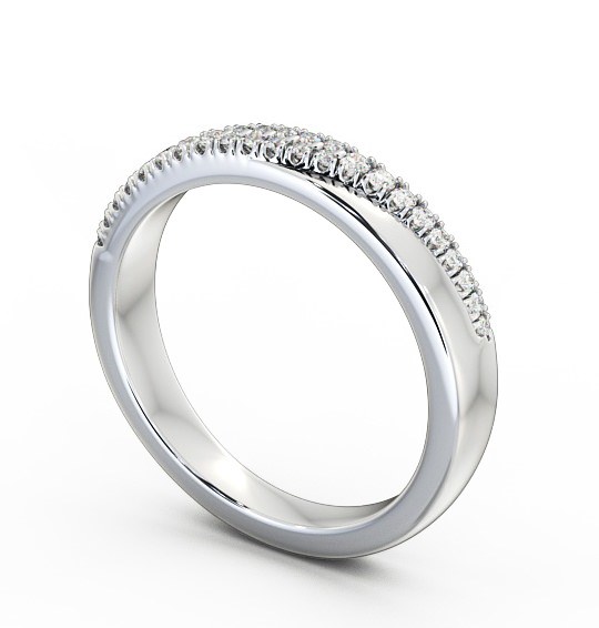 Half Eternity 0.13ct Round Diamond Ring 9K White Gold - Dijon HE27_WG_THUMB1