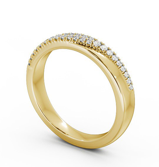 Half Eternity 0.13ct Round Diamond Ring 9K Yellow Gold HE27_YG_THUMB1