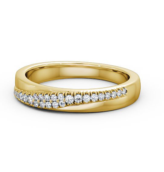 Dijon Half Eternity Ring Round Diamond 0.13ct HE27_YG_THUMB2 