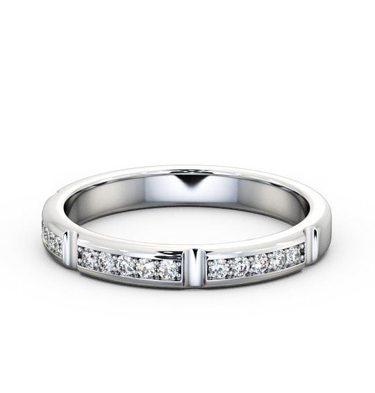  Half Eternity Round Diamond Ring 18K White Gold - Alida HE28_WG_THUMB2 