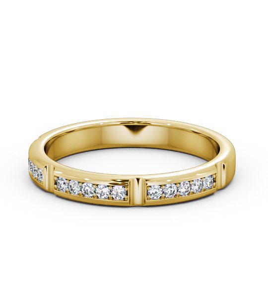  Half Eternity Round Diamond Ring 9K Yellow Gold - Alida HE28_YG_THUMB2 