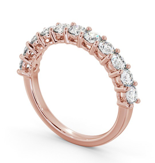 Half Eternity Round Diamond Prong Set Ring 9K Rose Gold HE2_RG_THUMB1 