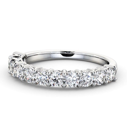  Half Eternity Round Diamond Ring Platinum - Aldington HE2_WG_THUMB2 
