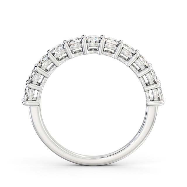 Half Eternity Round Diamond Ring 9K White Gold - Aldington HE2_WG_UP