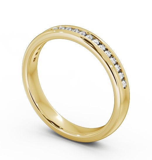 Half Eternity Round Diamond Ring 18K Yellow Gold - Darcy HE30_YG_THUMB1