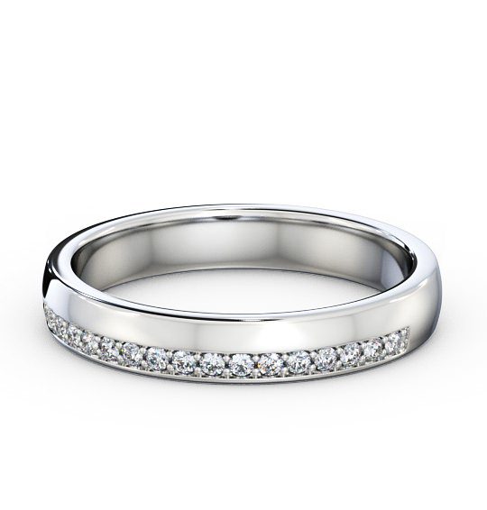  Half Eternity Round Diamond Ring 18K White Gold - Luna HE31_WG_THUMB2 